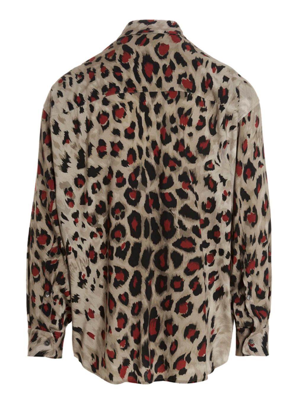 Magliano Leopard Skin Twisted Shirt In Beige | ModeSens