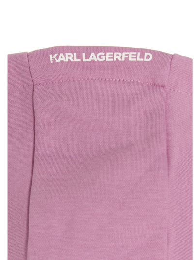 Shop Karl Lagerfeld Ikonik Monogram Hoodie In Pink
