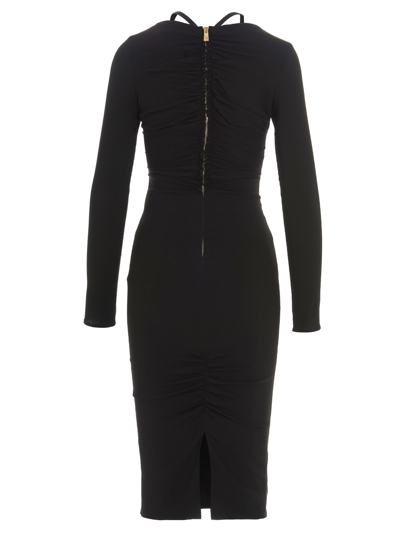 Shop Versace Medusa Minidress In Black