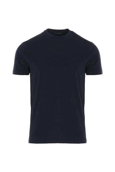 Shop Tom Ford Basic T-shirt In Blue