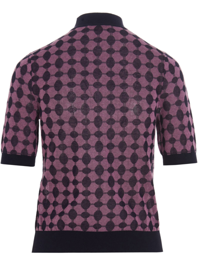 Tory Burch Cotton Knitwear In Purple