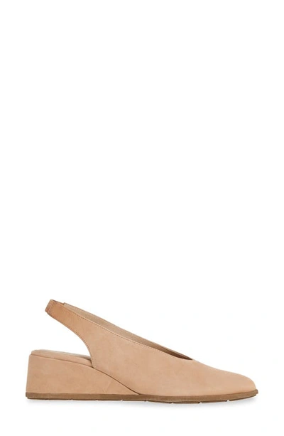 Shop Eileen Fisher Devi Slingback Wedge Sandal In Latte