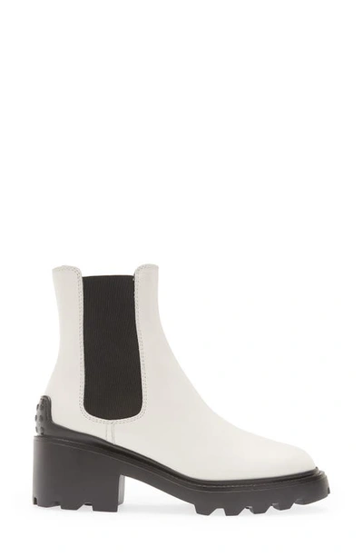 Tod's Gomma Calfskin Lug-sole Chelsea Booties In Altraversione