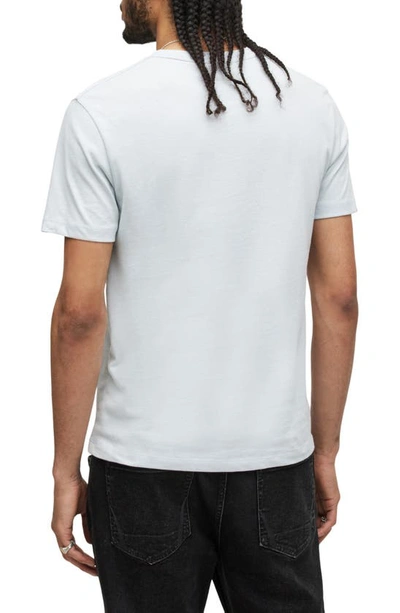 Shop Allsaints Brace 3-pack Short Sleeve Crewneck T-shirts In Blue/ Powder Blue/ White