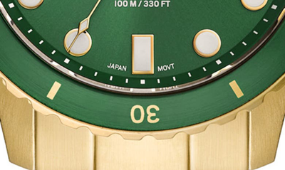 Shop Fossil Bracelet Watch, 42mm In Gold/green