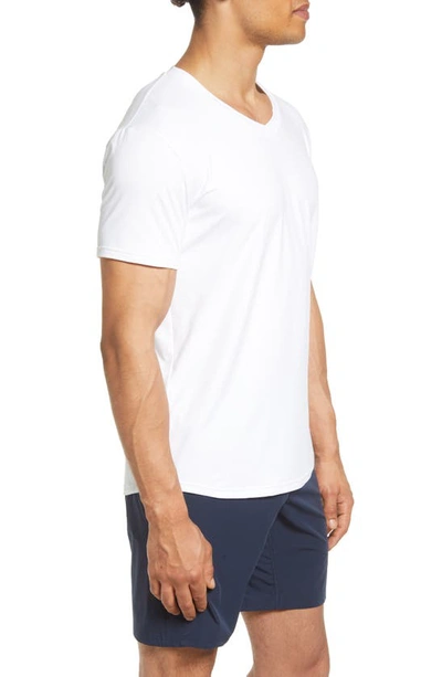 Shop Barbell Apparel Havok Stretch V-neck T-shirt In White