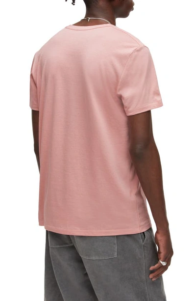 Shop Allsaints Tonic Slim Fit Crewneck T-shirt In Dried Rose Pink