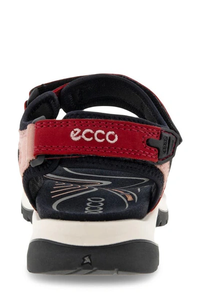 Shop Ecco Yucatan Sandal In Chili Red/ Damask Rose