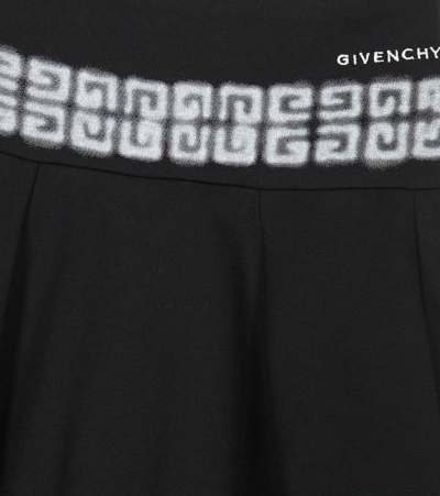 Shop Givenchy 4g Cotton-blend Skirt In Black