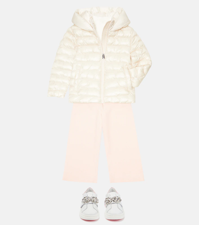 Woolrich Sundance Padded Down Jacket In Cream