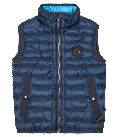 Shop Woolrich Sundance Padded Down Vest In Melton Blue