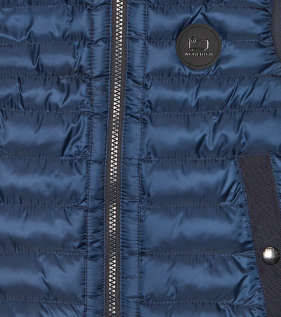 Shop Woolrich Sundance Padded Down Vest In Melton Blue