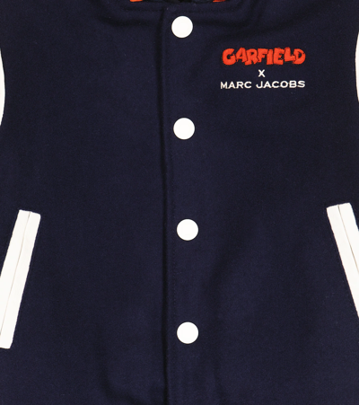 Shop Marc Jacobs X Garfield Bomber Jacket In Navy