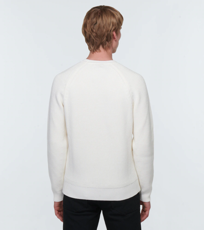 Shop Tom Ford Wool And Silk Sweater In Nat Sld