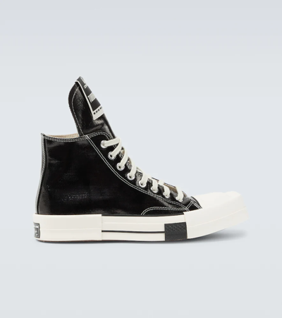 Shop Rick Owens Converse X Drkshdw Turbodrk Hi Sneakers In Black