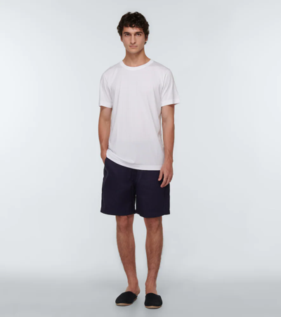 Cdlp Lyocell And Pima Cotton-blend Jersey T-shirt In White