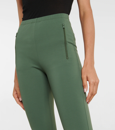 Shop Wardrobe.nyc Side Split High-rise Leggings In Green