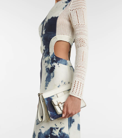 Chloé Tie-dye Cutout Midi Dress In Multicoloured