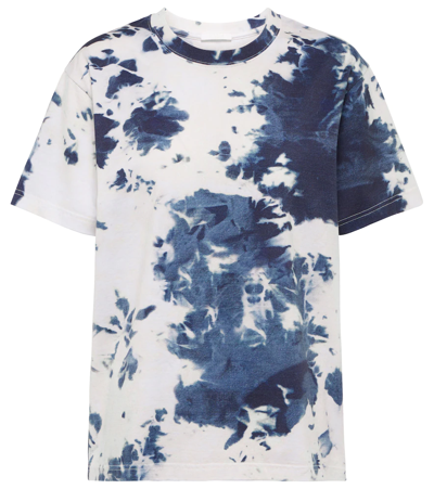 Shop Chloé Tie-dye Cotton T-shirt In Multicoloured