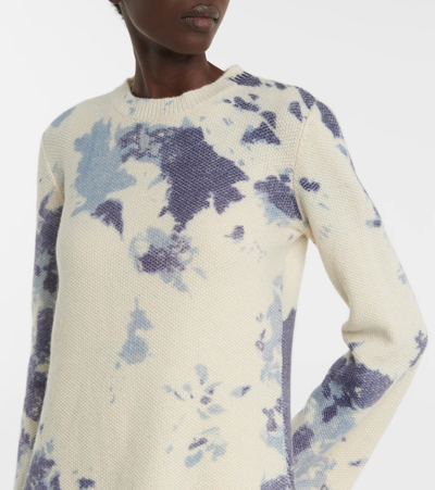 Chloé Tie-dye Cashmere Minidress In Multicoloured