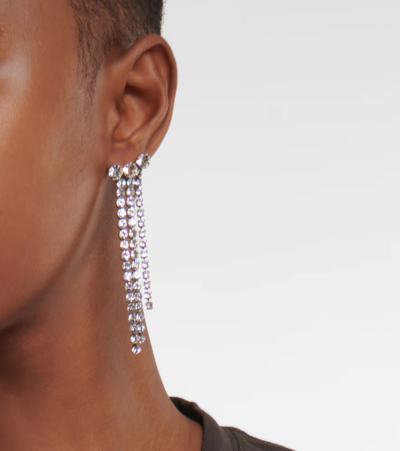 Shop Isabel Marant A Wild Shore Asymmetric Earrings In Transparent