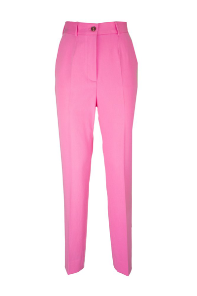 Shop Dolce & Gabbana Buttoned Tailored Trousers In Pink