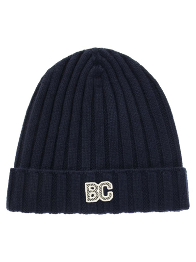 Shop Brunello Cucinelli Kids Logo Patch Beanie In Blue