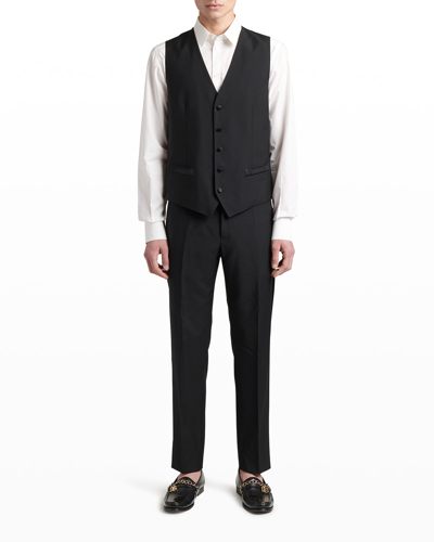Dolce & Gabbana Men's Martini Two-piece Tuxedo With Vest In Black