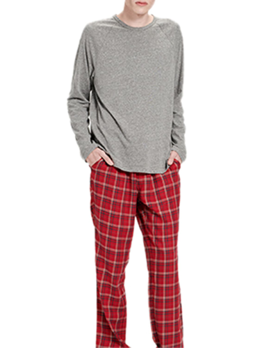 Shop Ugg Men's Steiner Pajama Set Gift Box In Red/gray Heather