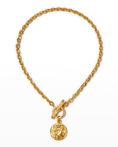 Shop Ben-amun Gold Coin Toggle Necklace