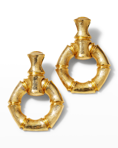 Shop Ben-amun Gold Hoop Clip-on Earrings