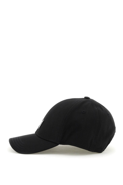 Shop Diesel Logoed Baseball Cap In Black