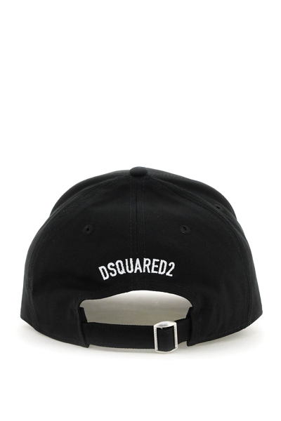 Shop Dsquared2 Spray Icon Baseball Cap In Black