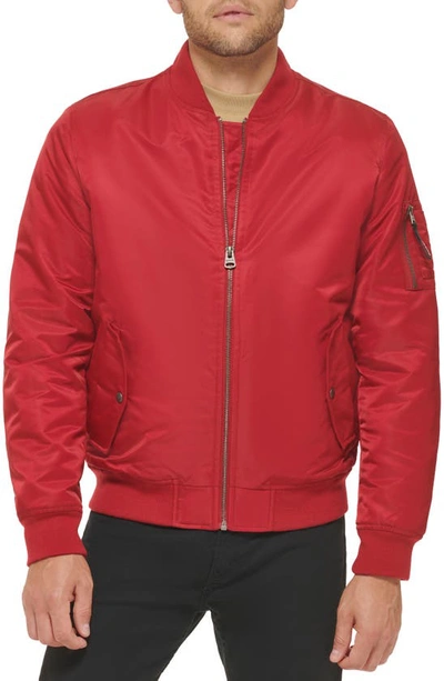 Levi's® Filled Flight Bomber Jacket In Red