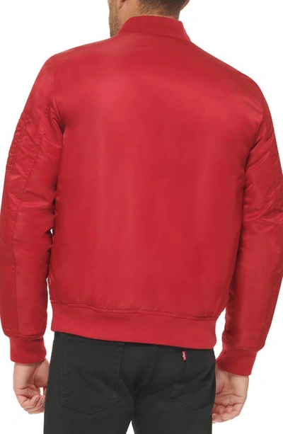 Levi's® Filled Flight Bomber Jacket In Red