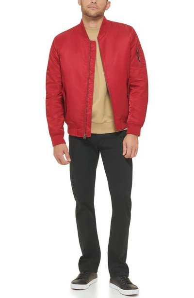 Levi's® Filled Flight Bomber Jacket In Red