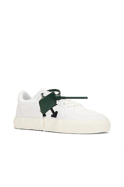 Shop Off-white Low Vulcanized Canvas Sneaker In White & Black