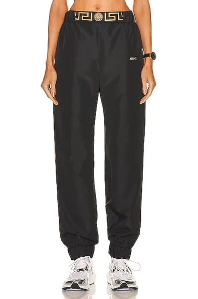 Shop Versace Iconic Jogger Pant In Nero
