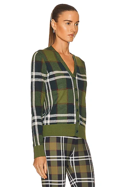 Shop Burberry Ramana Sweater In Olive