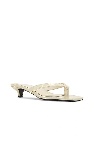 Shop Totême The Flip-flop Heel In Sand Croco