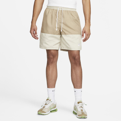 Shop Nike Men's  Sportswear Sport Essential Woven Lined Flow Shorts (long) In Brown