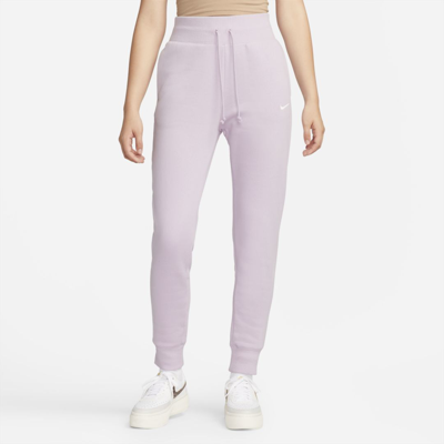 Shop Nike Women's  Sportswear Phoenix Fleece High-waisted Jogger Pants In Purple