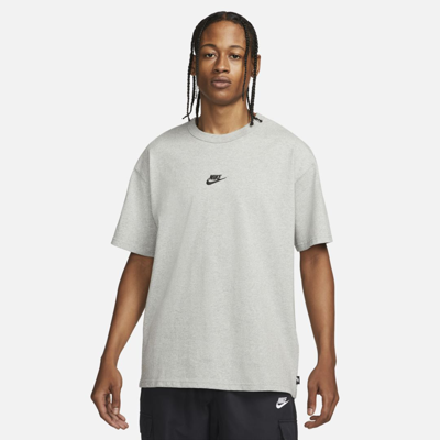 Shop Nike Men's  Sportswear Premium Essentials T-shirt In Grey