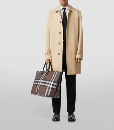 Shop Burberry Cotton Gabardine Car Coat In Neutrals