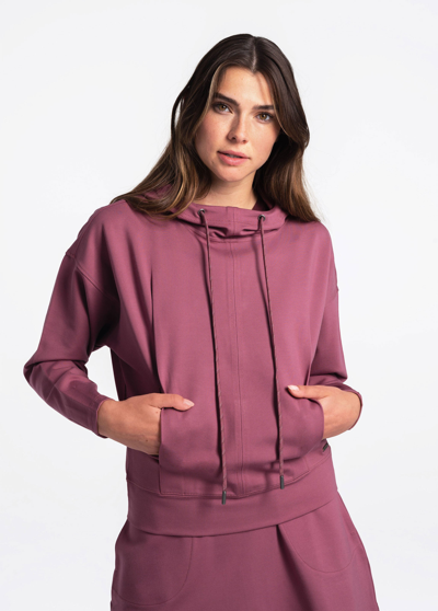 Shop Lole Mindset Pullover Hoodie In Thistle