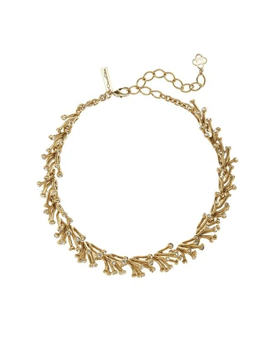 Shop Oscar De La Renta Comet Necklace In Crystal