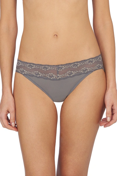 Shop Natori Bliss Perfection Soft & Stretchy V-kini Panty Underwear In Anchor/marble