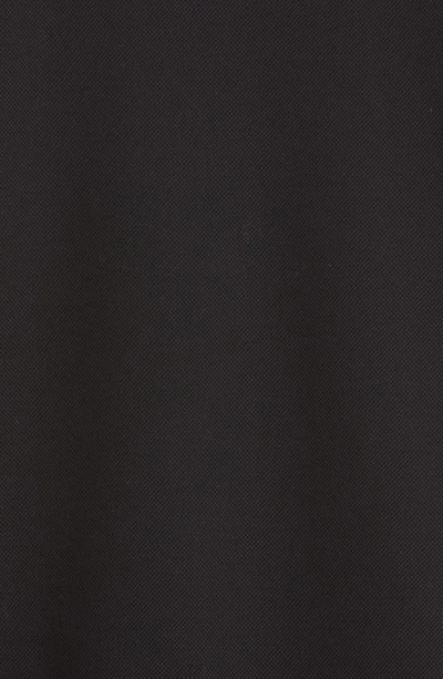Versace Geometric Patterned Black Polo Shirt With Classic Placket