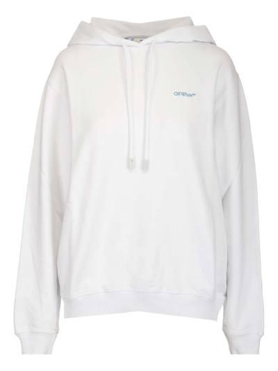 Shop Off-white Blurred Arrow Hoodie In White