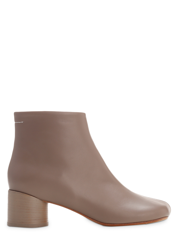 mm6 maison margiela khaki leather boots